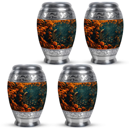 Peacock Theme 3 Inch Keepsake Pack of 4