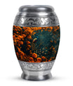 Peacock Theme Large Urn 10 Inch