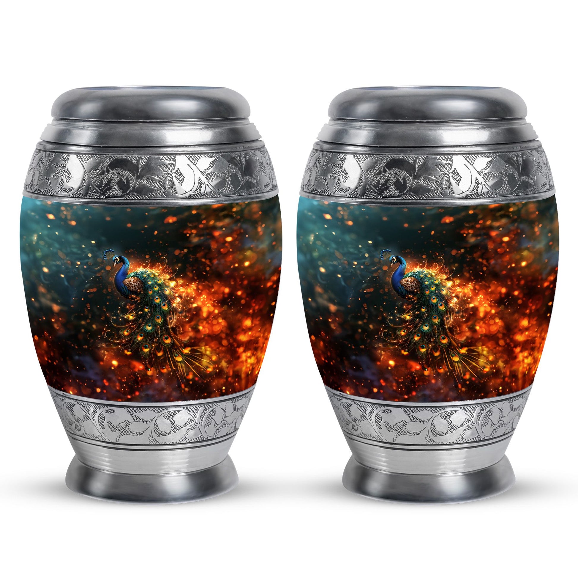 Peacock Theme 3 Inch Keepsake Pack of 2