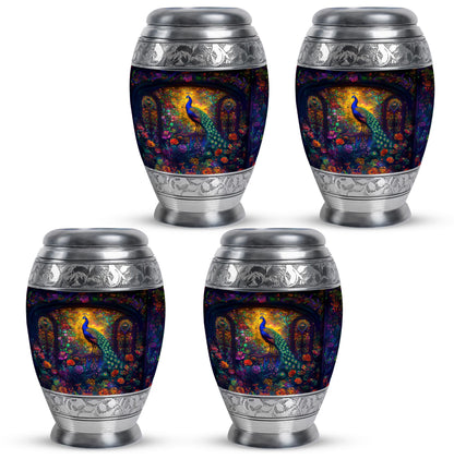Peacock Theme 3 Inch Keepsake Pack of 4