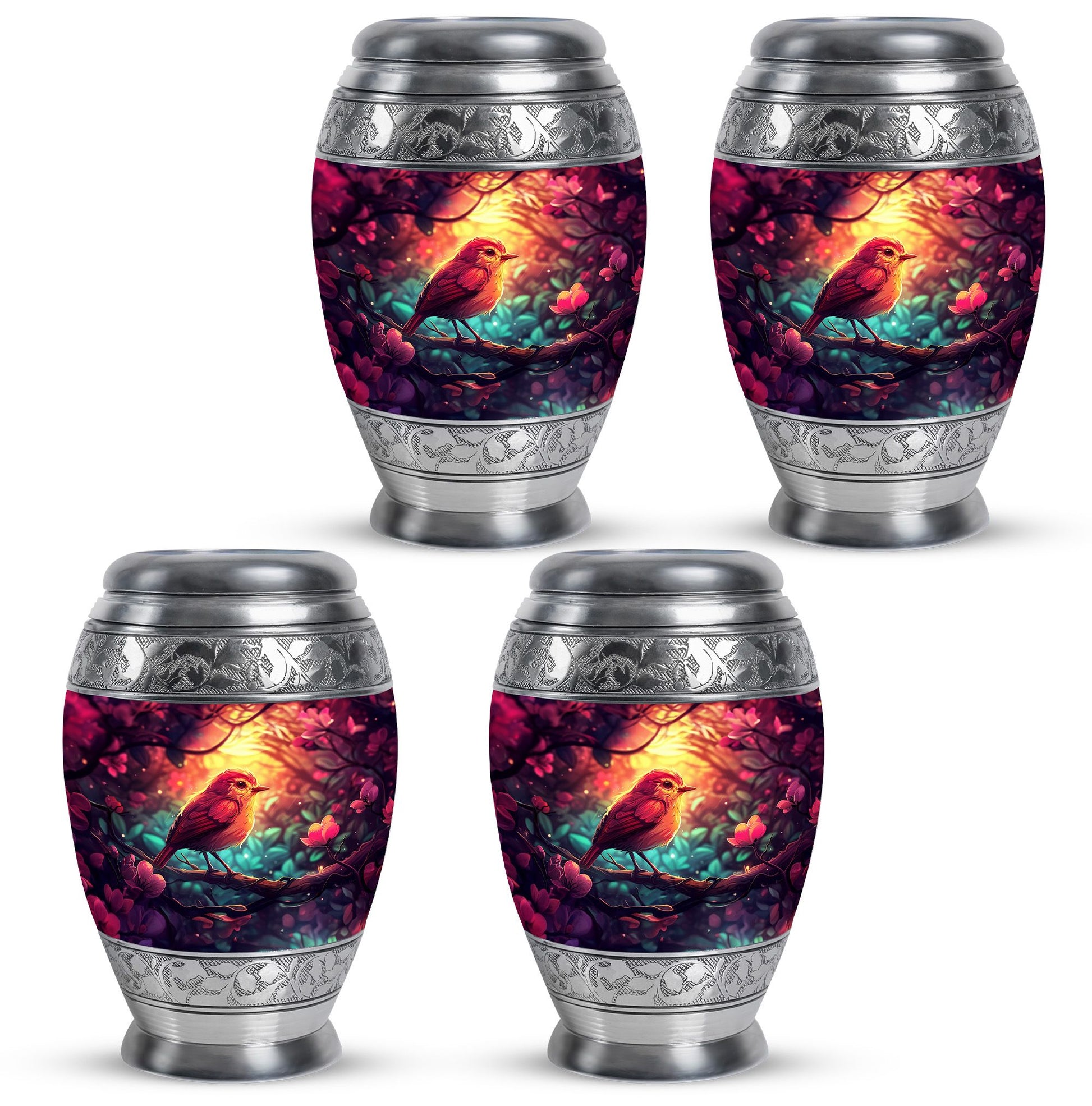 Sparrow Theme 3 Inch Keepsake Pack of 4