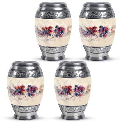 Ice Hockey Theme 3 Inch Keepsake Pack of 4