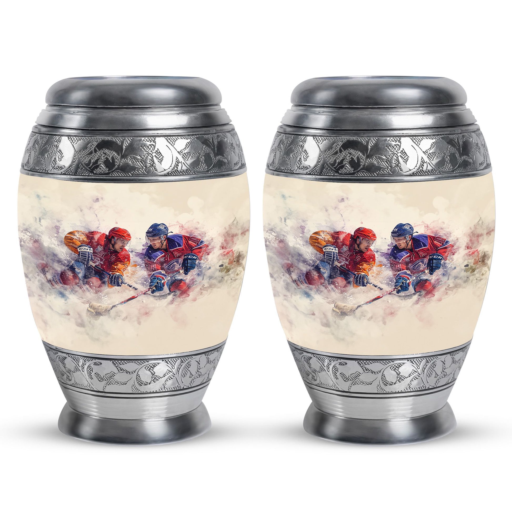 Ice Hockey Theme 3 Inch Keepsake Pack of 2