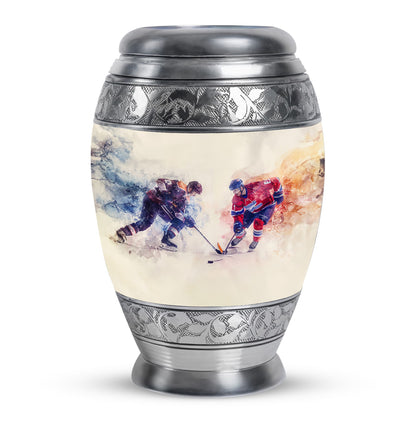 Ice Hockey Sports Urn For Dad - Funeral Urns For Human Ashes Adult