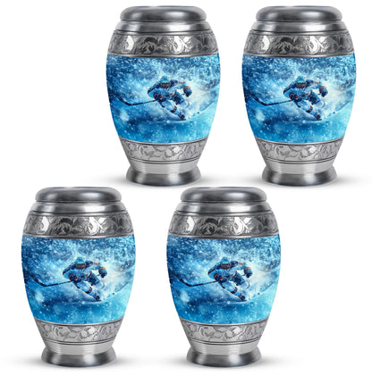 Ice Hockey Theme 3 Inch Keepsake Pack of 4