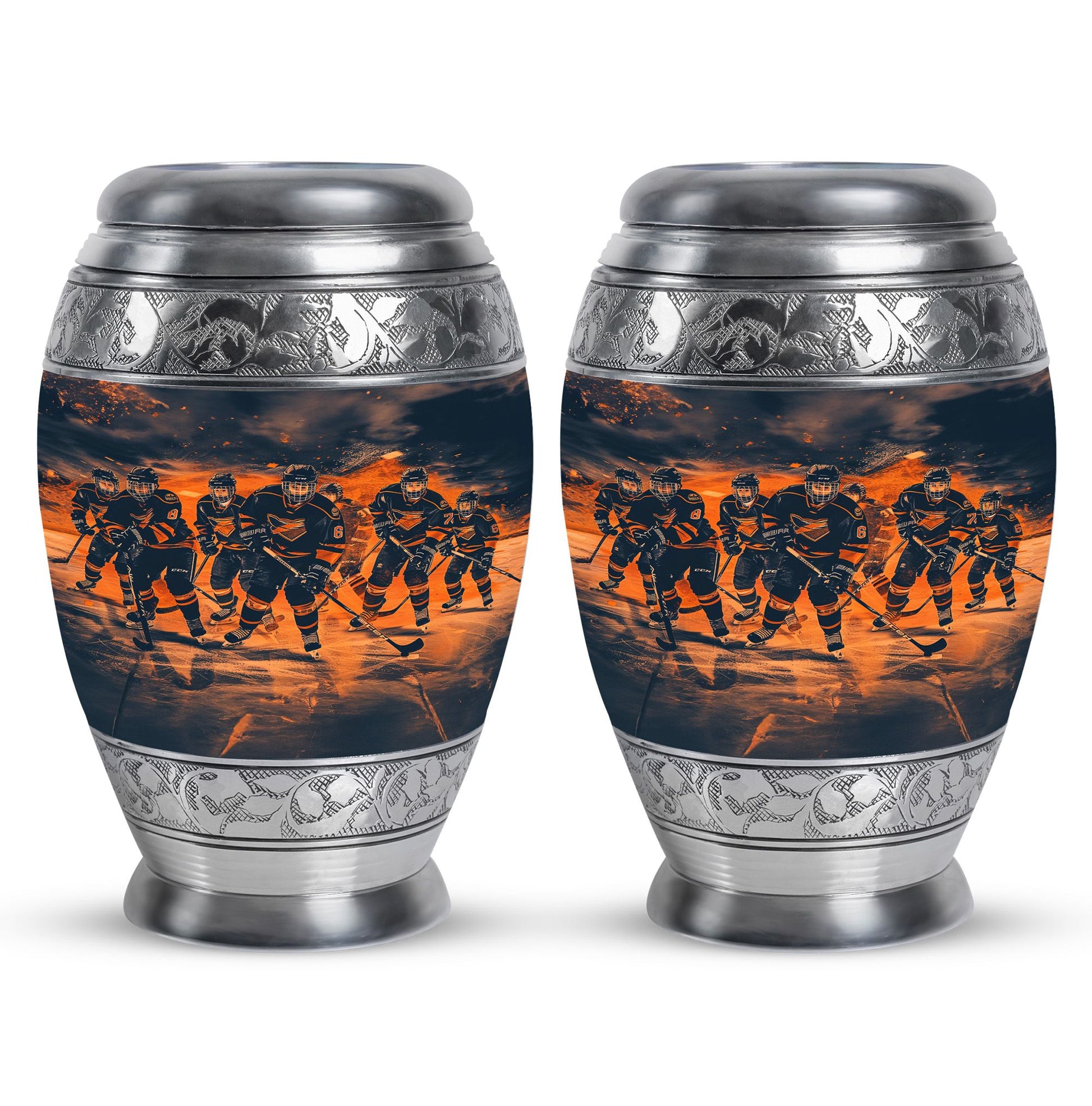 Ice Hockey Theme 3 Inch Keepsake Pack of 2