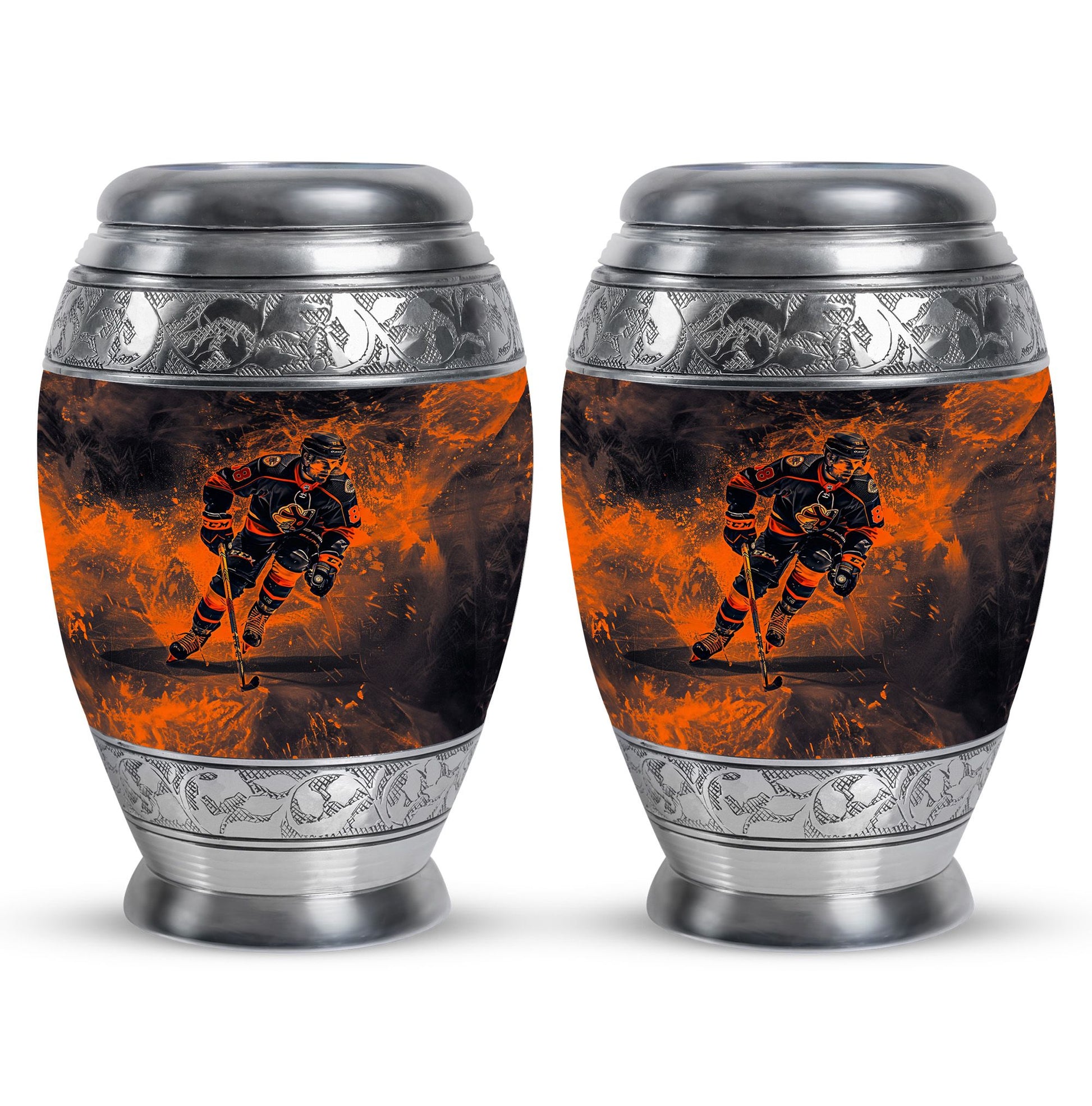 Ice Hockey Theme 3 Inch Keepsake Pack of 2