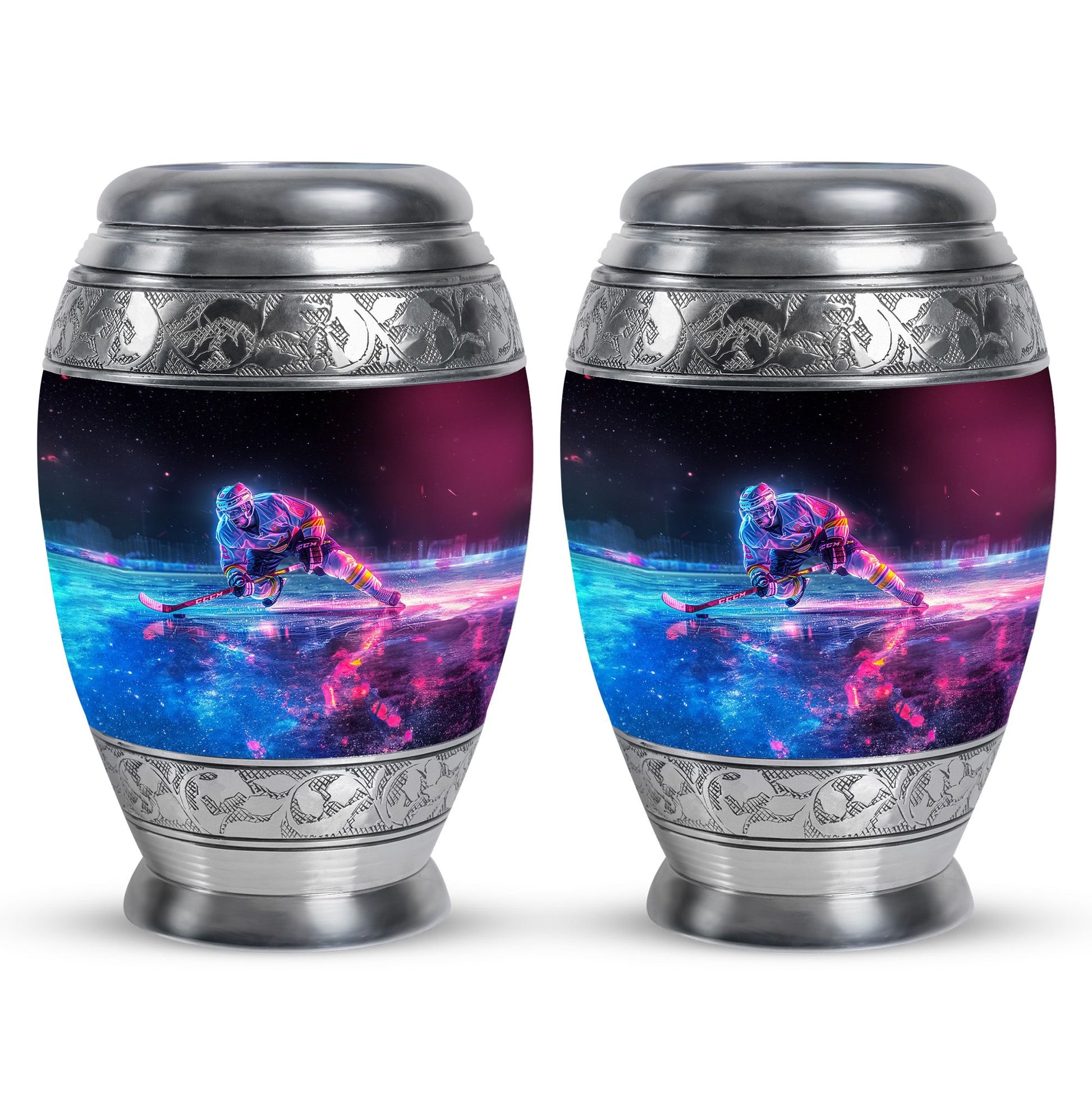 Ice Hockey Theme 3 Inch Keepsake Pack of 2