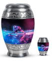 Ice Hockey Theme Large Urn With 1 Keepsake Urn