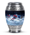 Ice Hockey Theme Large Urn 10 Inch