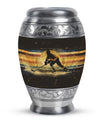 Ice Hockey Theme Large Urn 10 Inch
