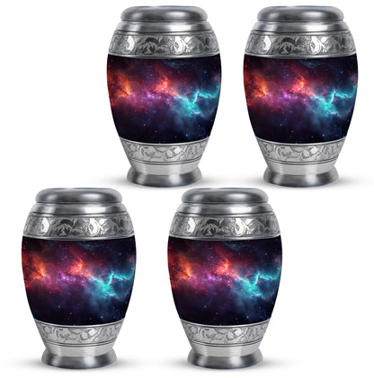 Nebula Galaxy Theme 3 Inch Keepsake Pack of 4