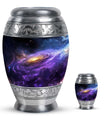 Nebula Galaxy Theme Large Urn With 1 Keepsake Urn