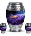 Nebula Galaxy Theme Large Urn With 2 Keepsake Urn