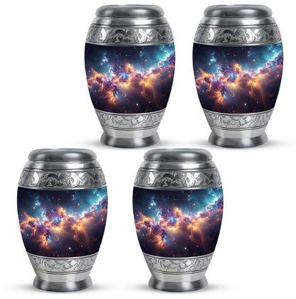 Nebula Galaxy Theme 3 Inch Keepsake Pack of 4