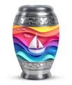 Sail Boat Theme Large Urn 10 Inch
