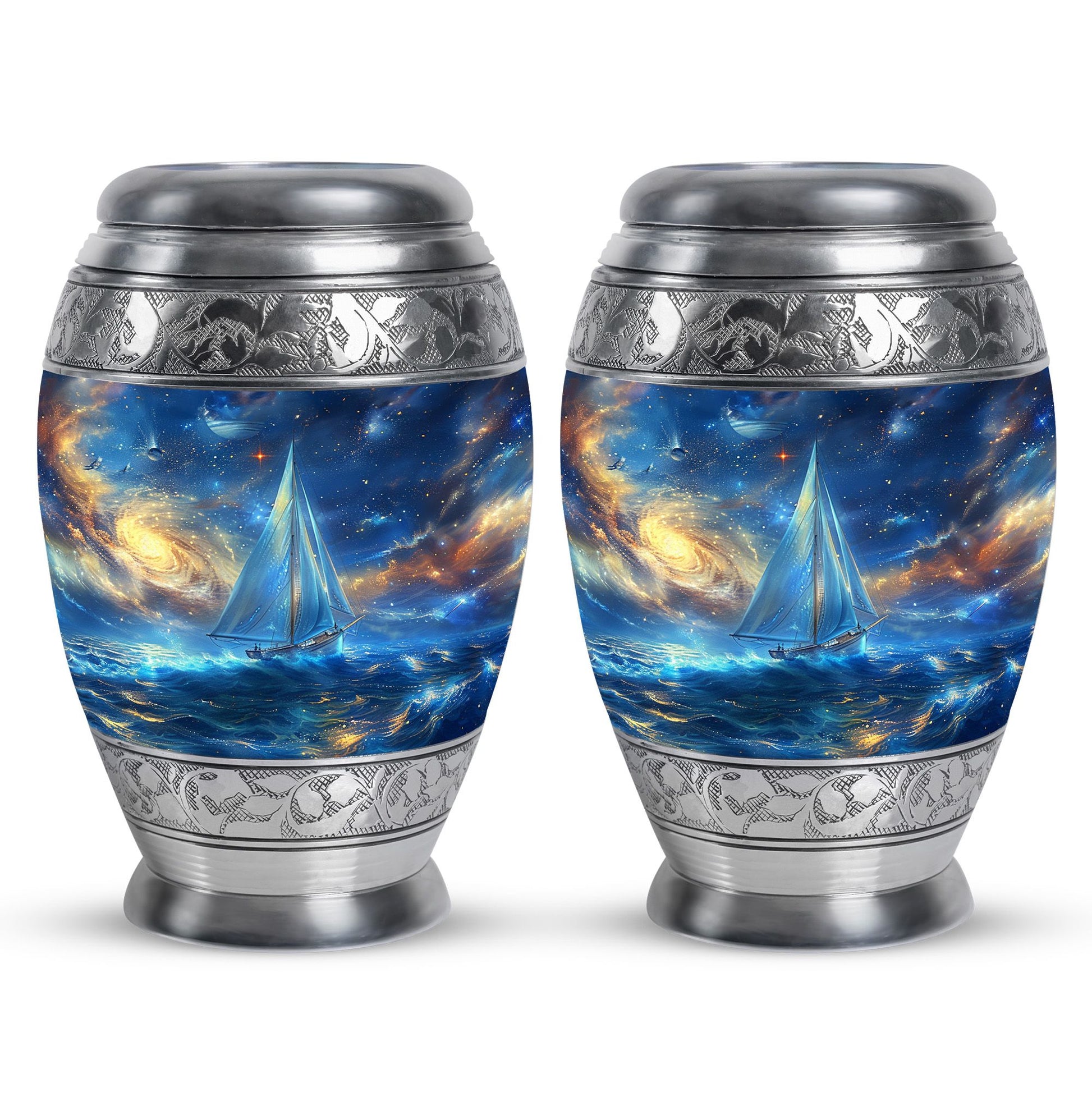 Sail Boat Theme 3 Inch Keepsake Pack of 2