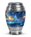 Sail Boat Theme Large Urn 10 Inch