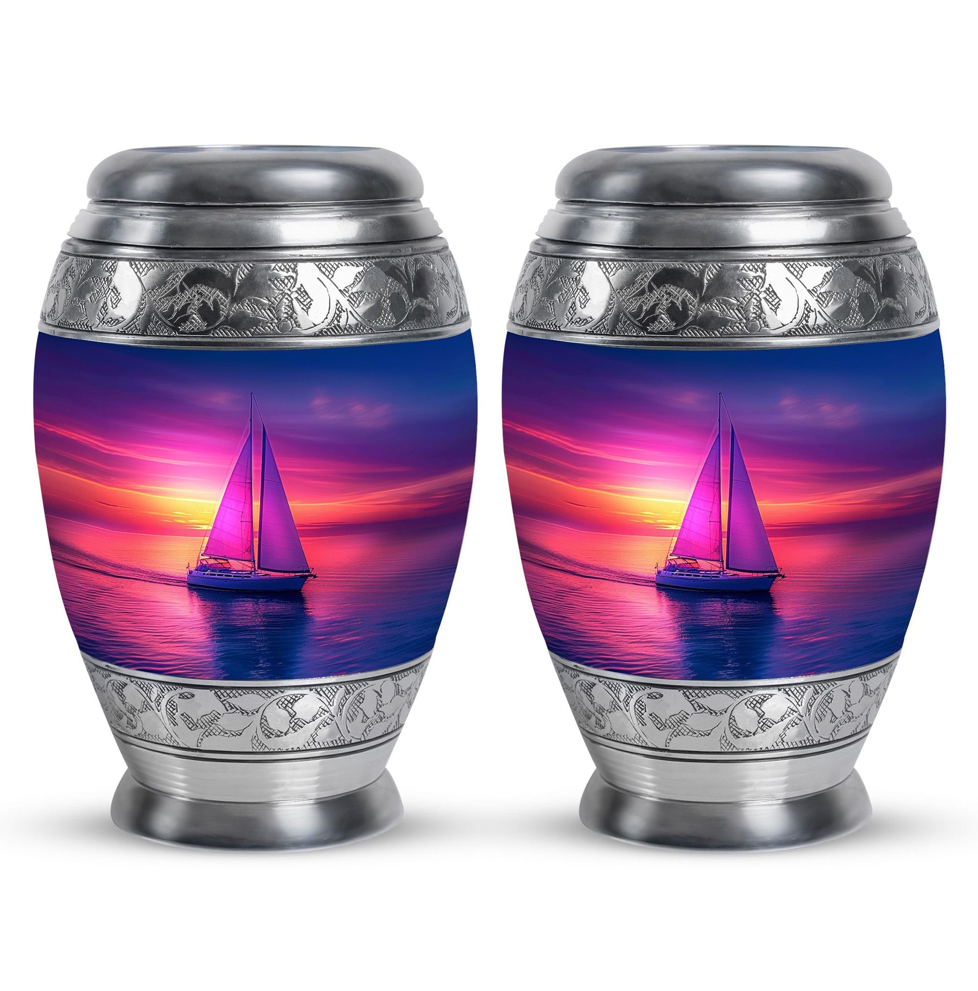 Sail Boat Theme 3 Inch Keepsake Pack of 2