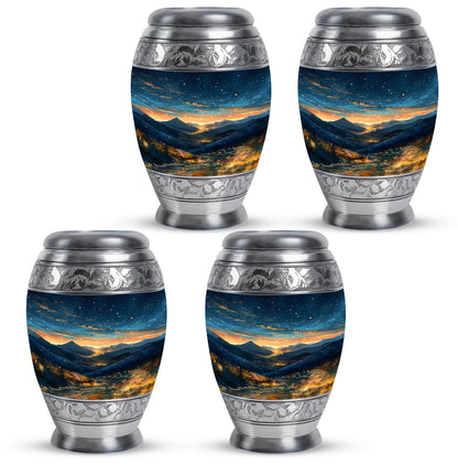 Starry Night Theme 3 Inch Keepsake Pack of 4