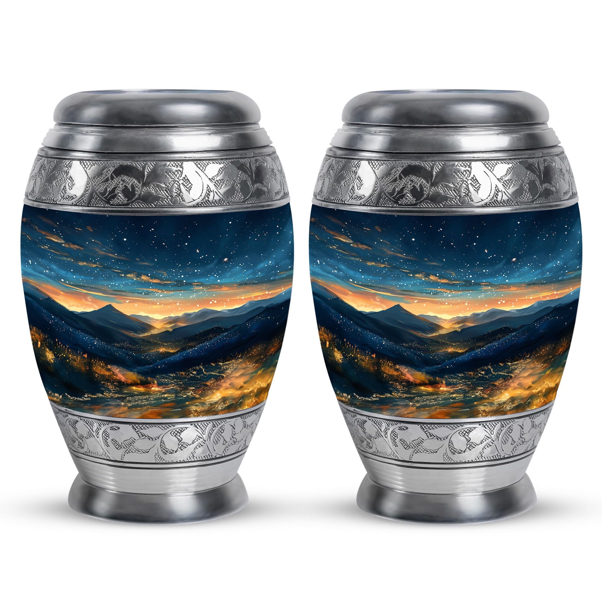 Starry Night Theme 3 Inch Keepsake Pack of 2