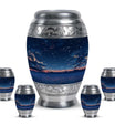 Starry Night Theme Large Urn With 4 Keepsake Urn