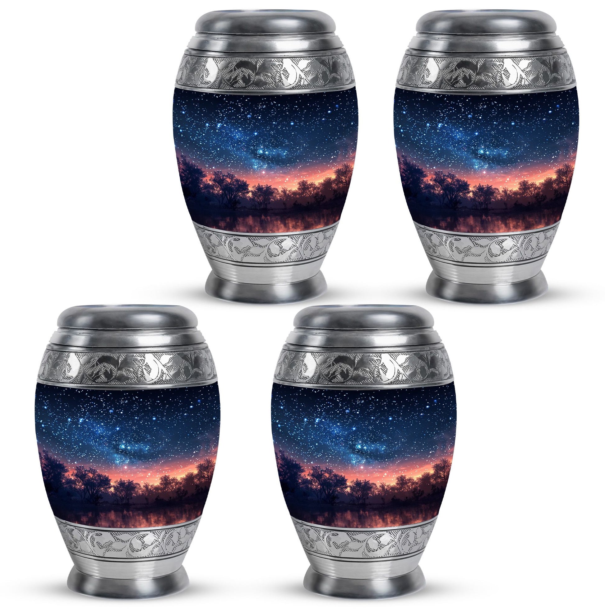 Starry Night Theme 3 Inch Keepsake Pack of 4