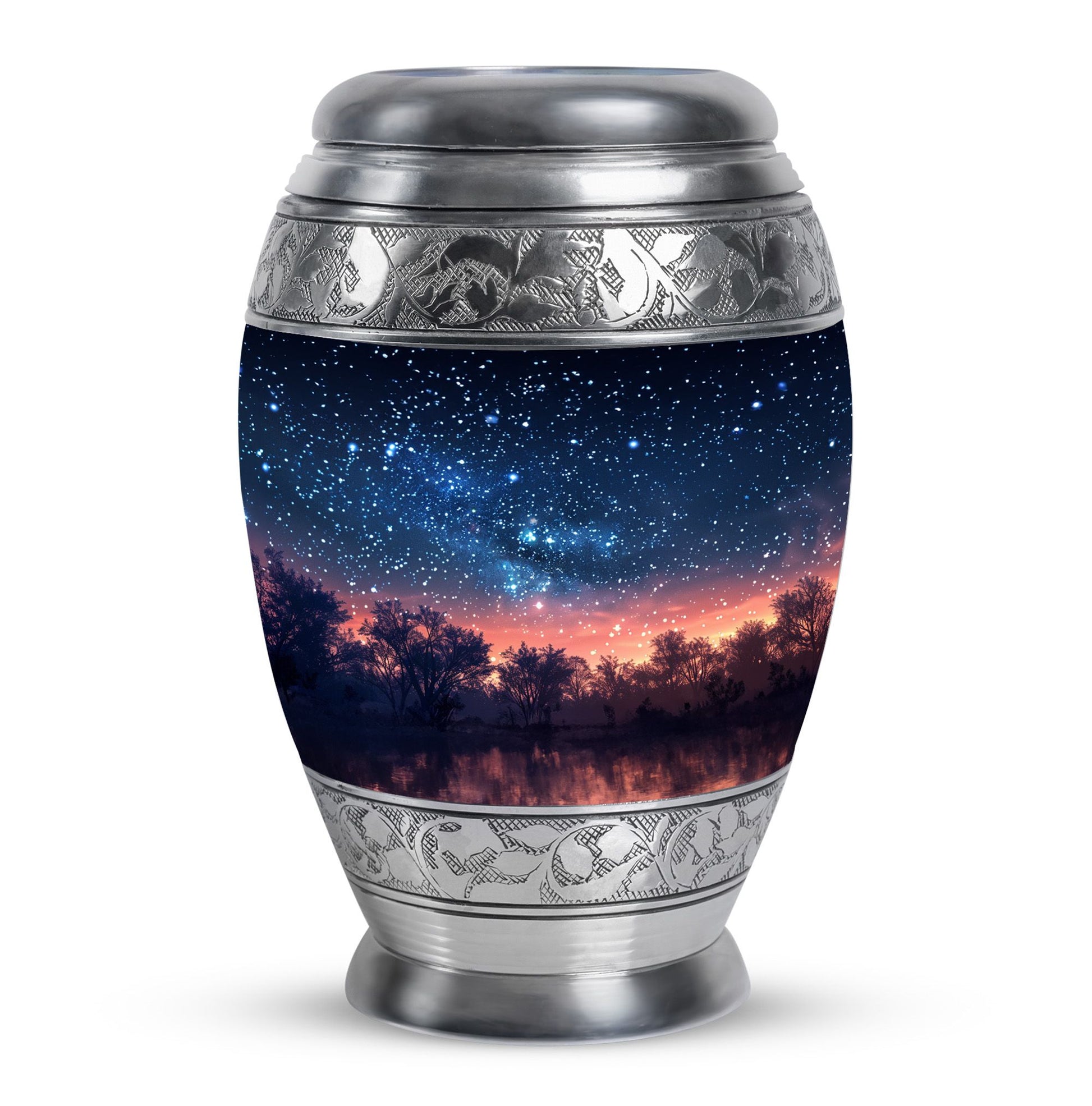 Starry Night Theme Large Urn 10 Inch