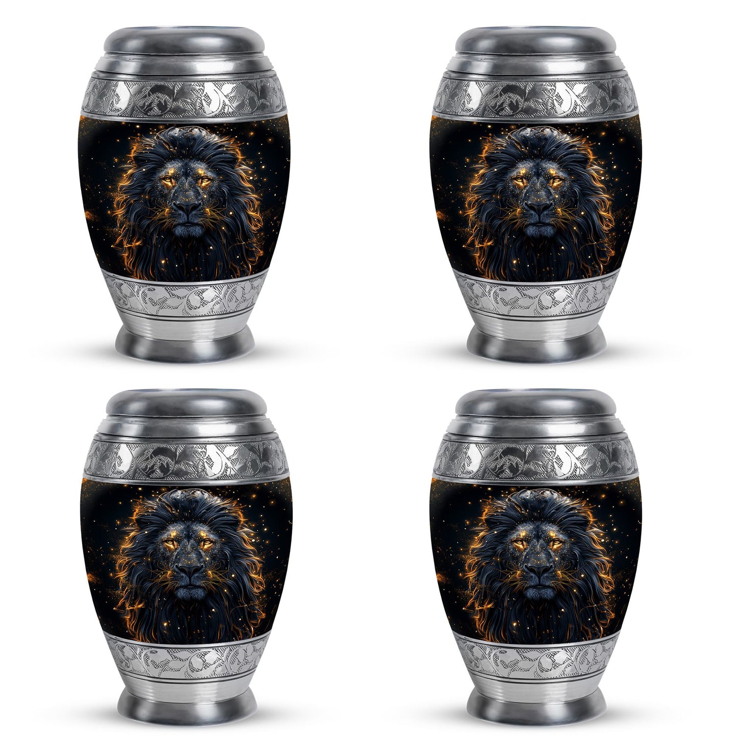 Lion Theme 3 Inch Keepsake Pack of 4