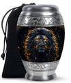Lion Theme Large Urn 10 Inch