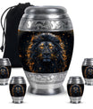 Lion Theme Large Urn With 4 Keepsake Urn