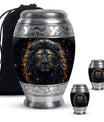 Lion Theme Large Urn With 2 Keepsake Urn