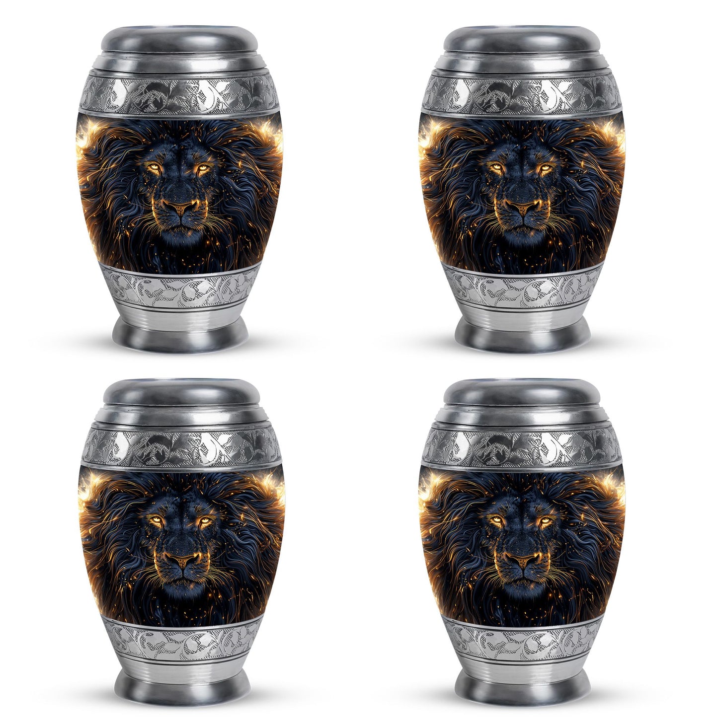 Lion Theme 3 Inch Keepsake Pack of 4