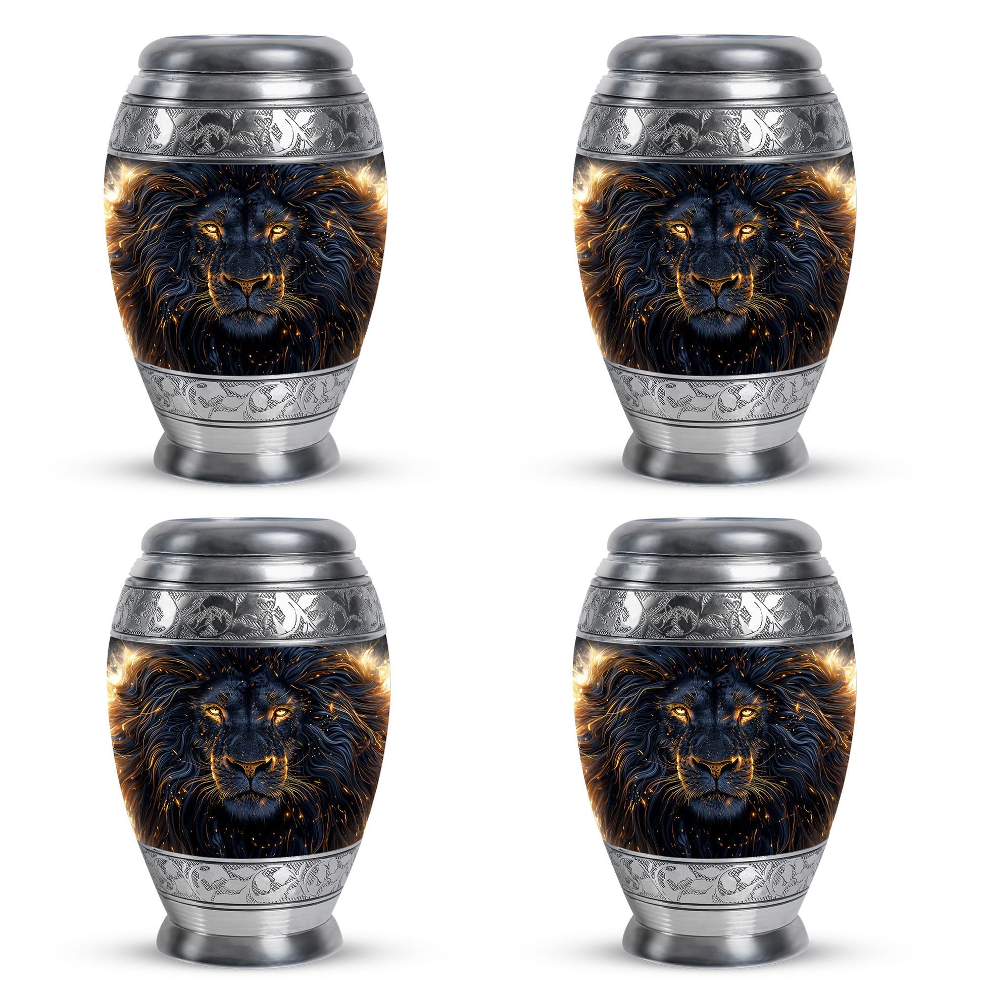 Lion Theme 3 Inch Keepsake Pack of 4