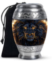 Lion Theme Large Urn 10 Inch