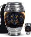 Lion Theme Large Urn With 1 Keepsake Urn