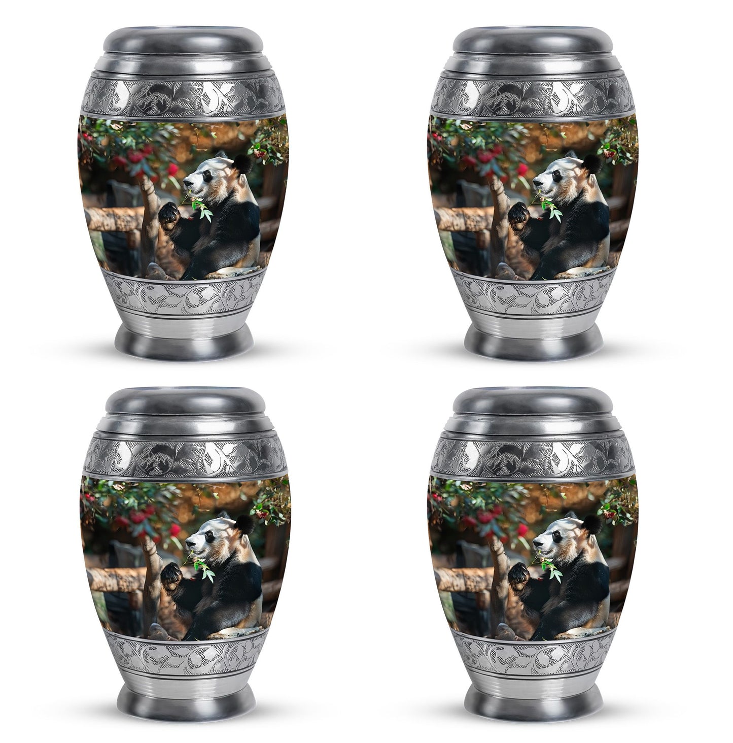 Panda Theme 3 Inch Keepsake Pack of 4