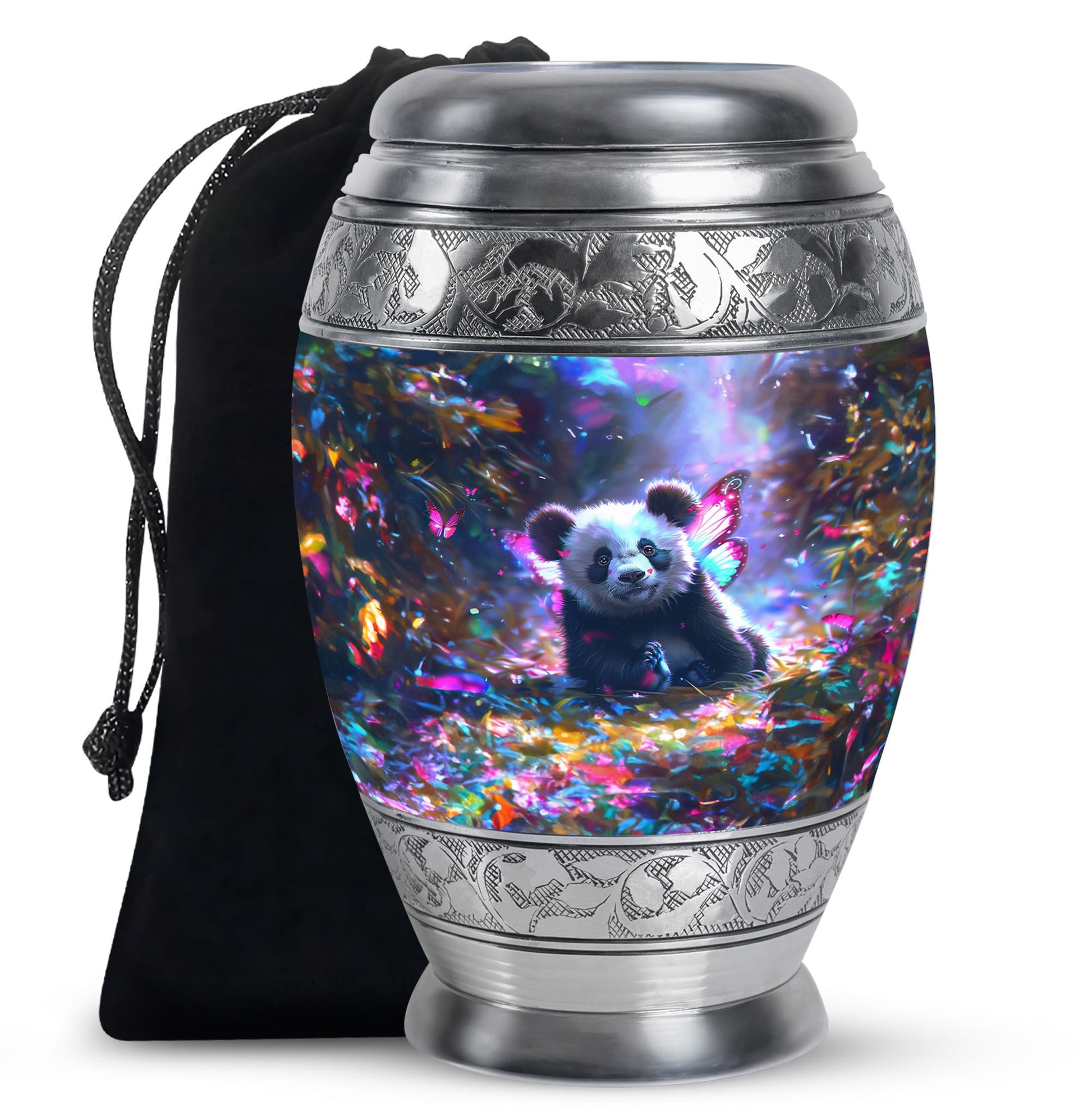 Panda Theme Large Urn 10 Inch
