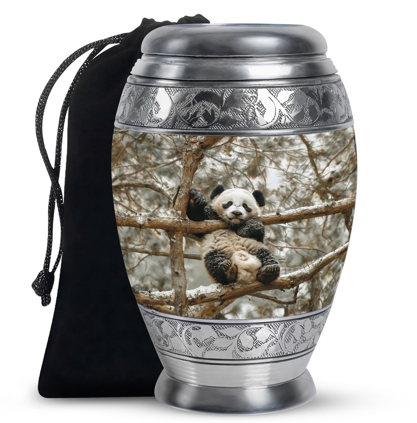 Panda Theme Large Urn 10 Inch