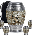 Panda Theme Large Urn With 4 Keepsake Urn