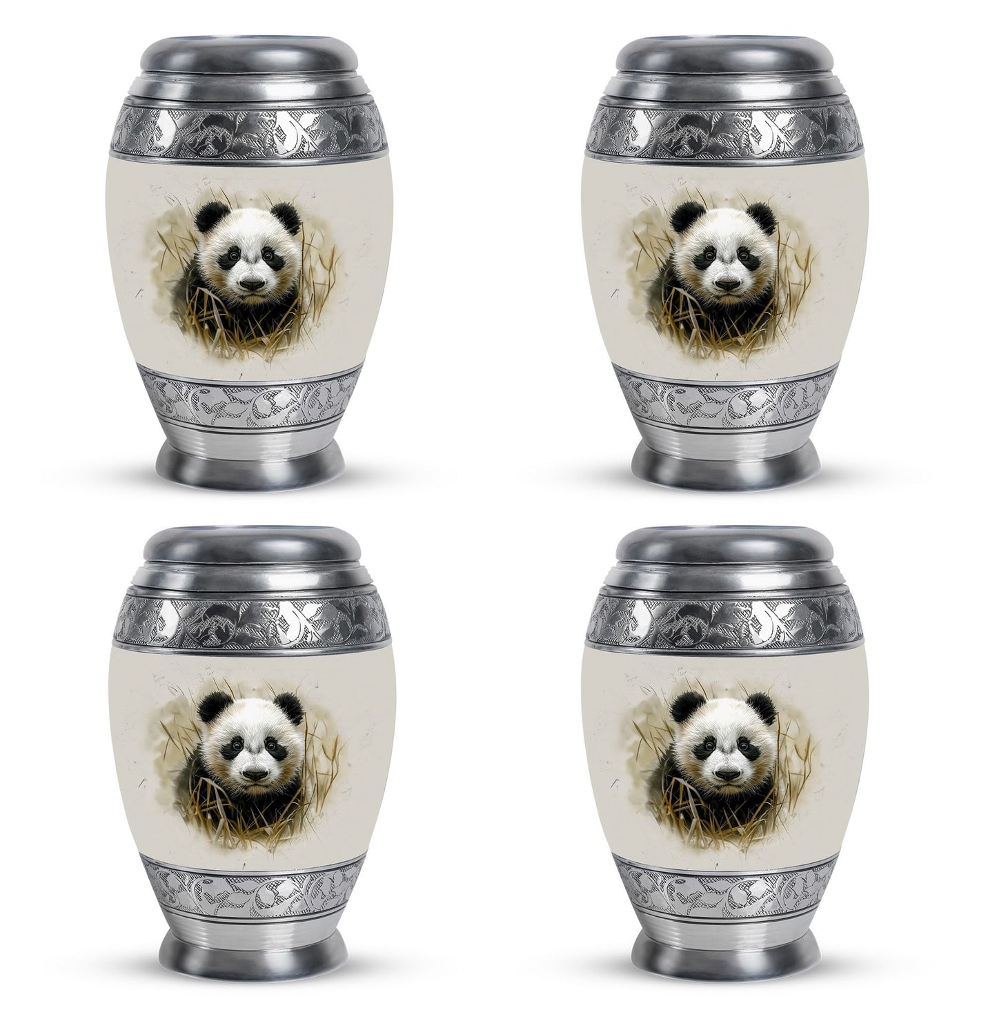Panda Theme 3 Inch Keepsake Pack of 4