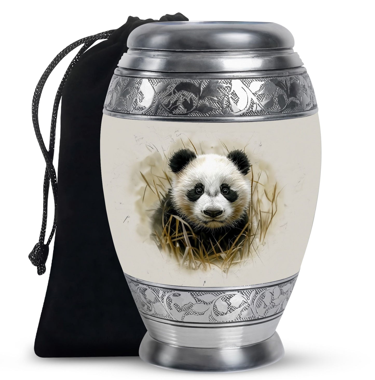 Panda Theme Large Urn 10 Inch