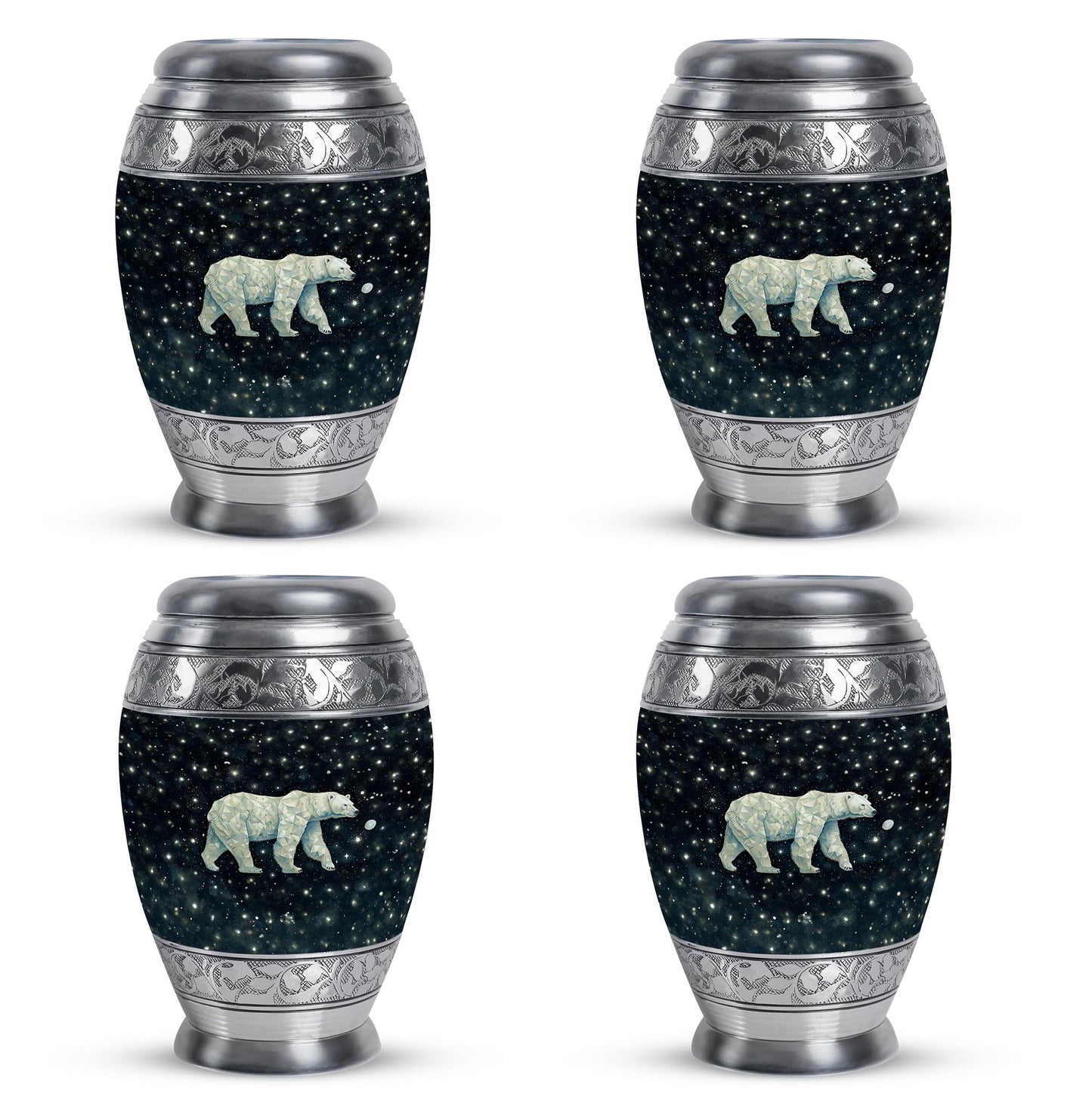 Polar Bear Theme 3 Inch Keepsake Pack of 4