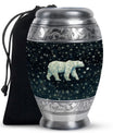 Polar Bear Theme Large Urn 10 Inch