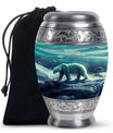 Polar Bear Theme Large Urn 10 Inch