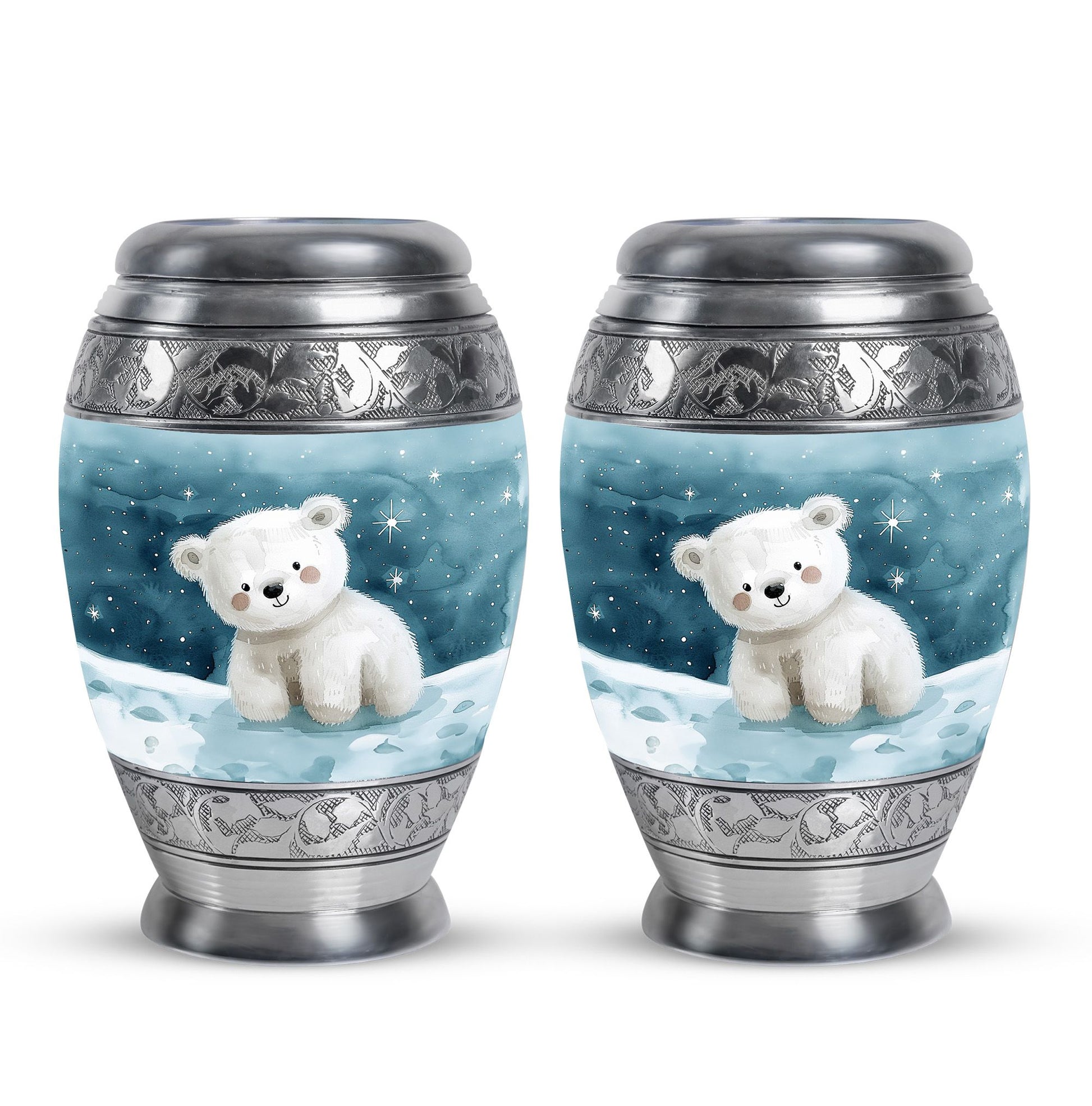 Polar Bear Theme 3 Inch Keepsake Pack of 2