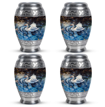 Swan Theme 3 Inch Keepsake Pack of 4