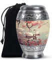 Swan Theme Large Urn 10 Inch