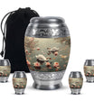 Swan Theme Large Urn With 4 Keepsake Urn