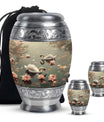 Swan Theme Large Urn With 2 Keepsake Urn